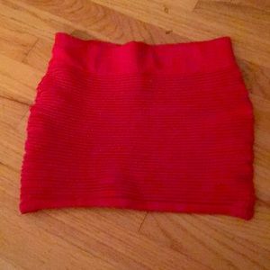 Red skirt